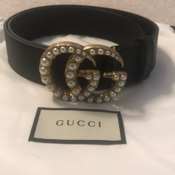 Gucci Accessories - Gucci Pearly GG Belt 85 NWOT